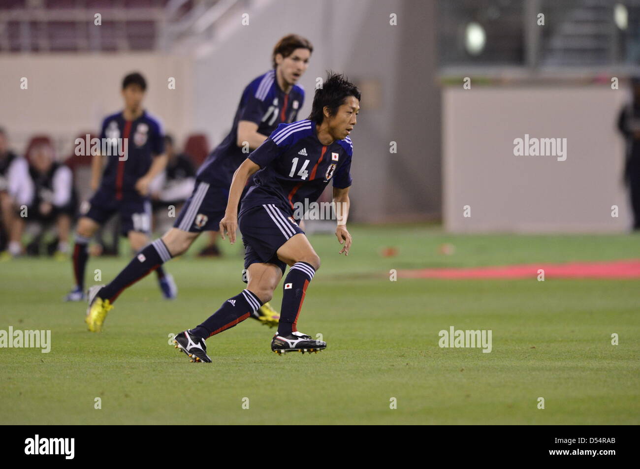 Kengo Nakamura (JPN), MARCH 22, 2013 - Football / Soccer : International Friendly match between Japan 2-1 Canada at Khalifa Stadium in Doha, Qatar.  (Photo by Jinten Sawada/AFLO) Stock Photo