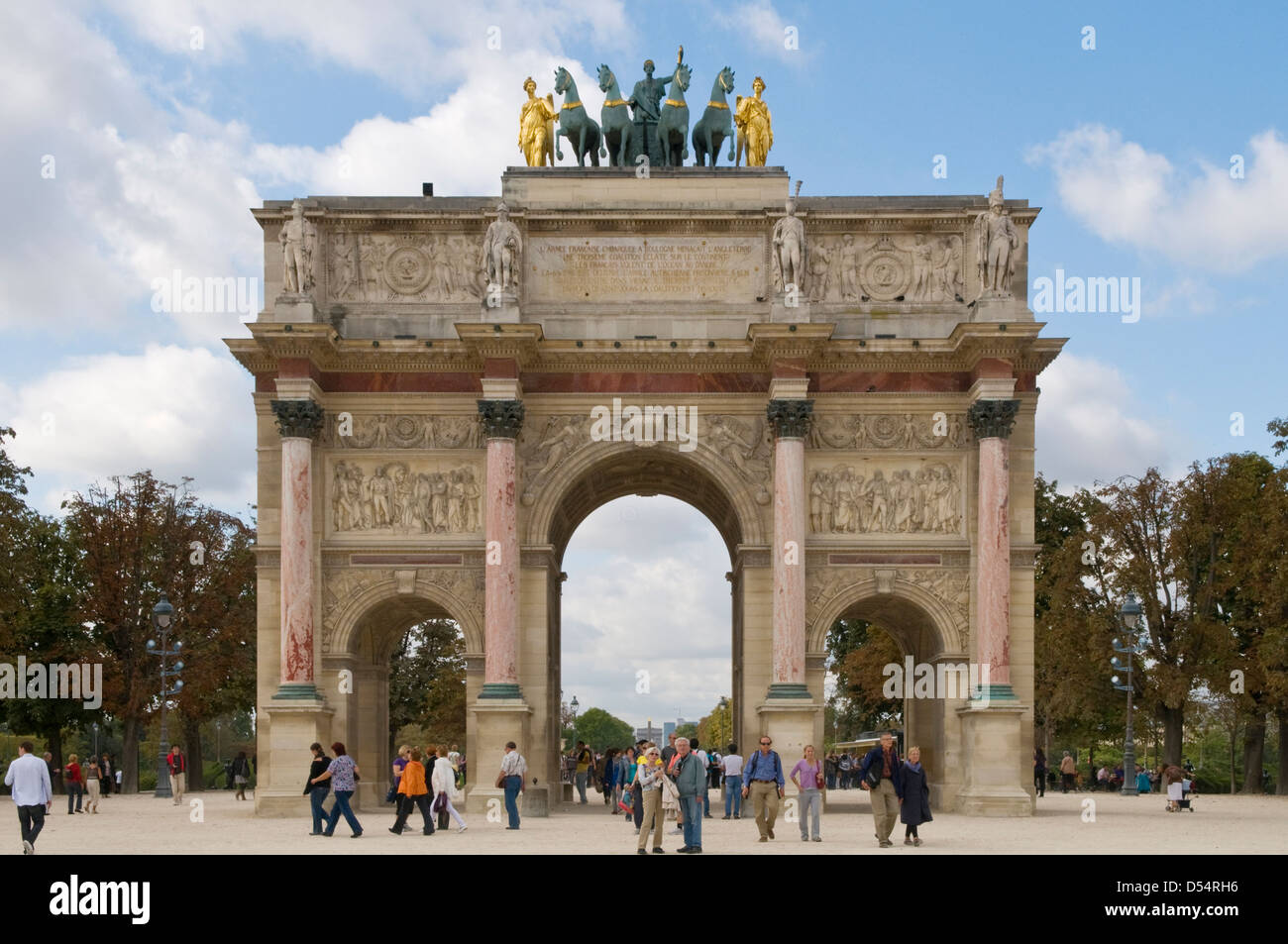 Arc de Triomphe du Carrousel, Paris, France Stock Photo