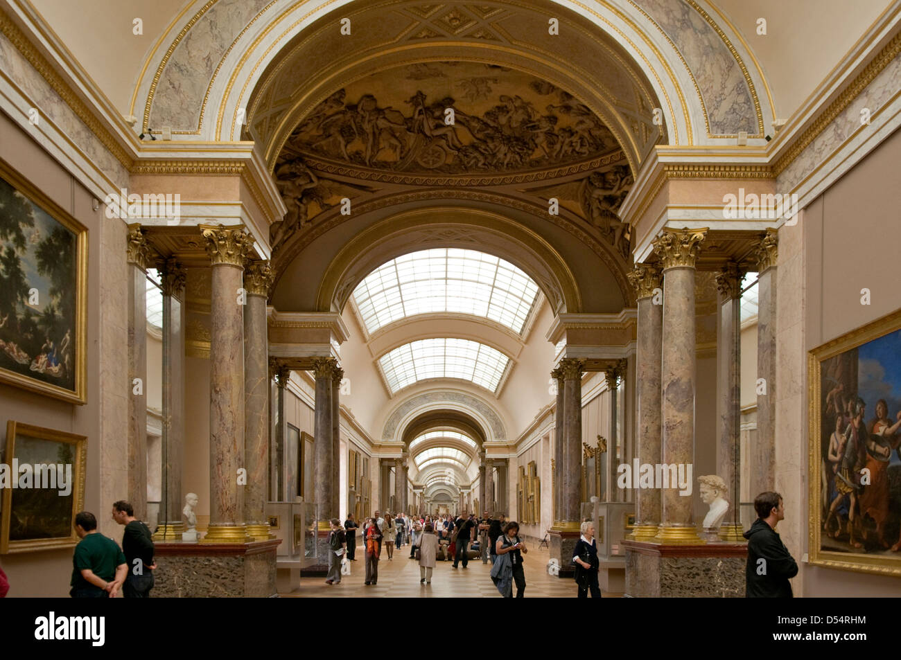 The Italians Room, the Louvre, Paris, France Stock Photo
