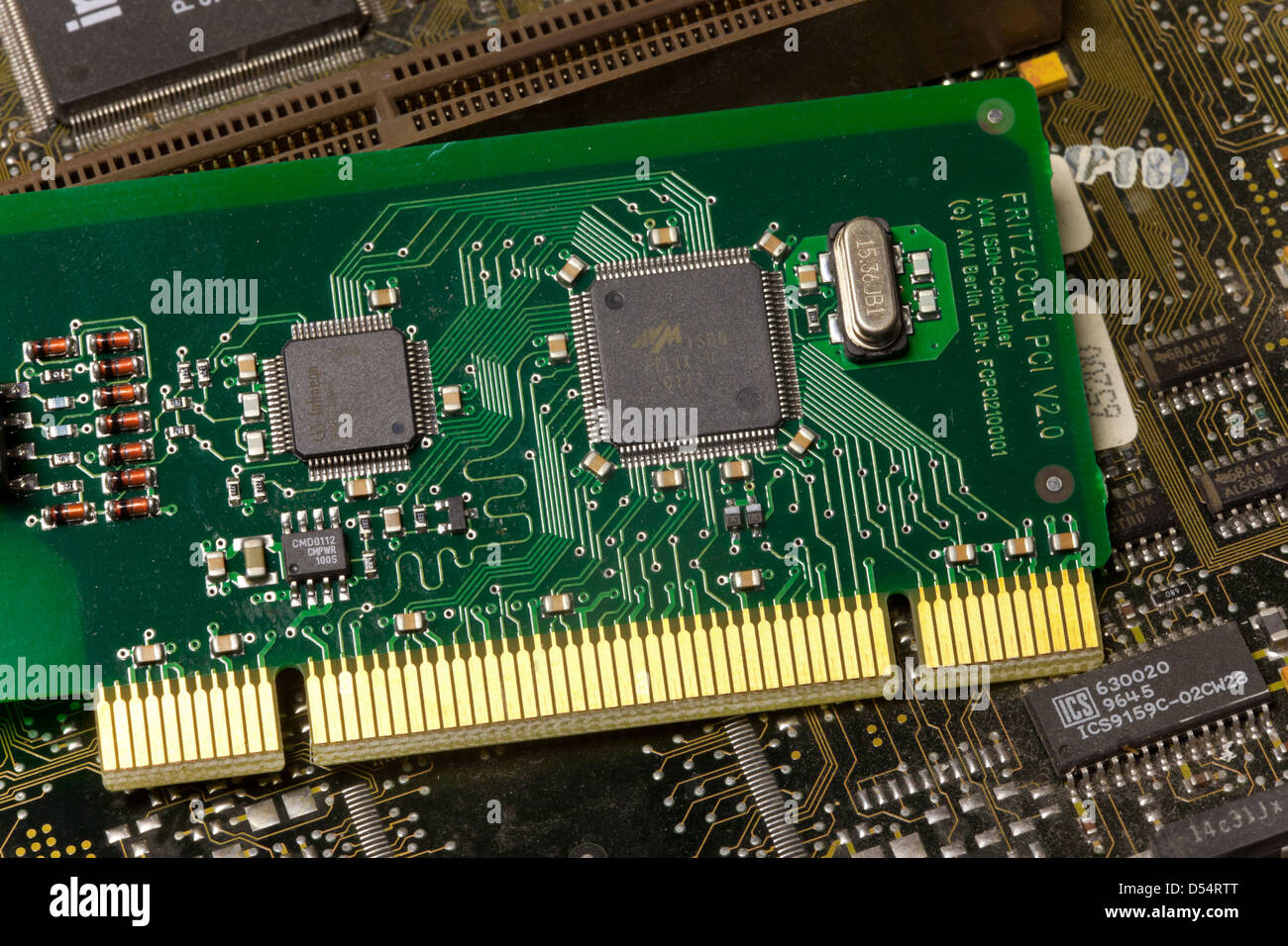 Berlin, Germany, Close-up of a circuit board Stock Photo
