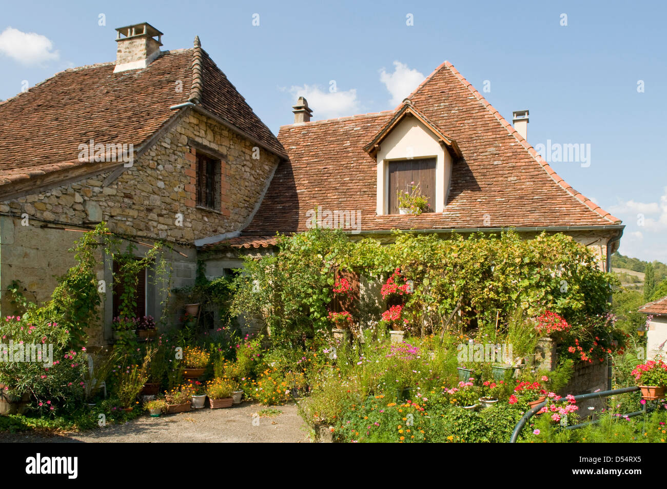 Old Building in Autoire, Lot, France Stock Photo
