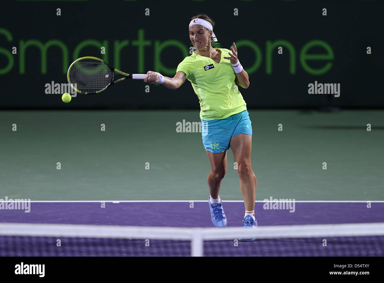 Miami, Florida, USA. 24th March 2013. Svetlana Kuznetsova of Russia in action during the Sony Open 2013. Credit:  Mauricio Paiz / Alamy Live News Stock Photo