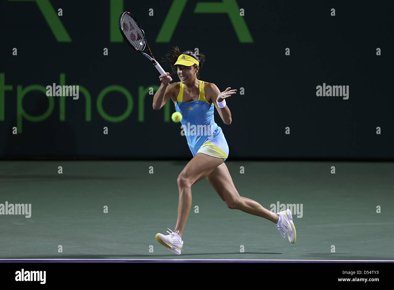 Miami, Florida, USA. 24th March 2013. Ana ivanovic of Serbia in action during the Sony Open 2013. Credit:  Mauricio Paiz / Alamy Live News Stock Photo
