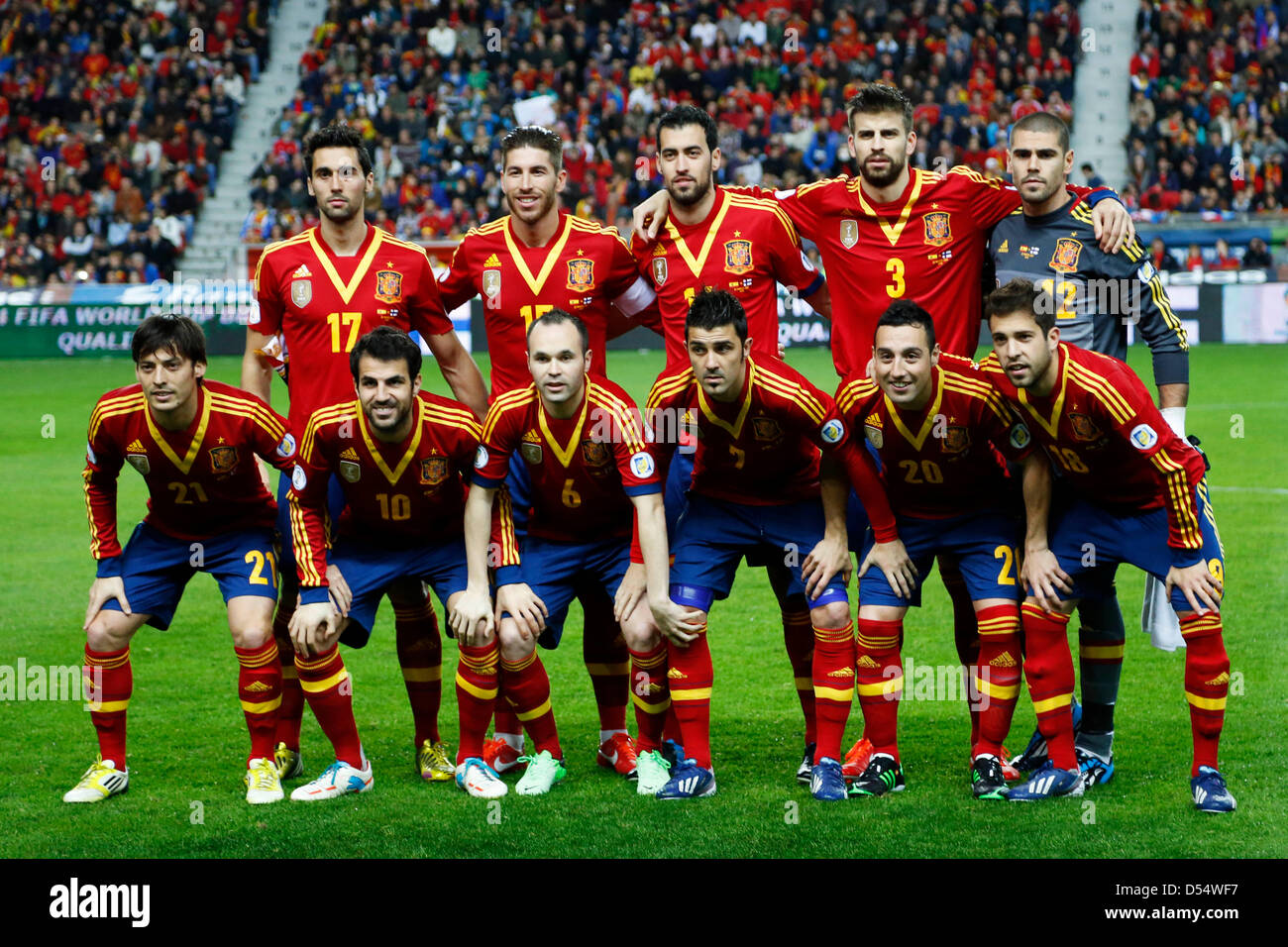 Spain team group line-up (ESP), MARCH 22, 2013 - Football / Soccer ...