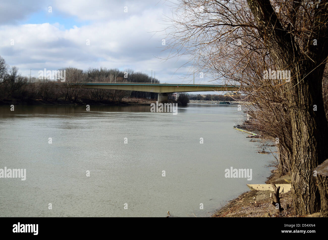 Bertalan Bridge at Tisza by Szeged Hungary Stock Photo