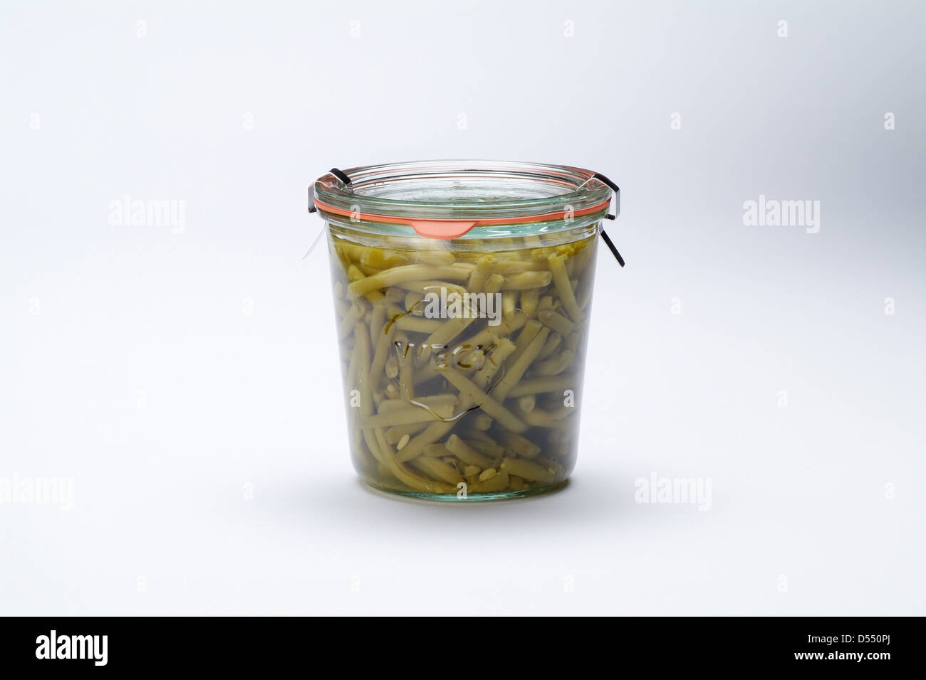 Hamburg, Germany, preserving jar with beans Stock Photo