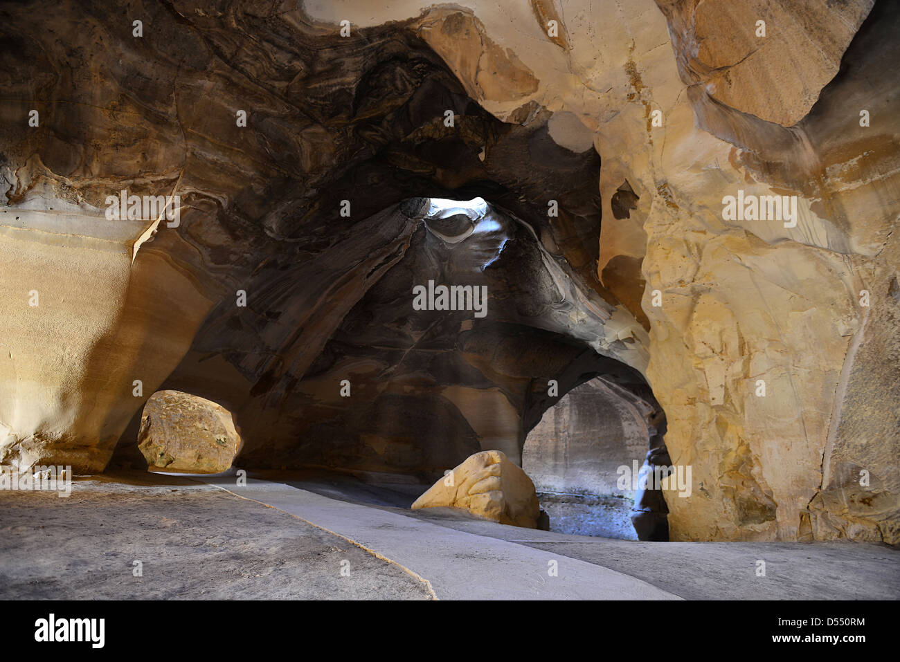 Bell cave at Tel-Maresha - Beit Guvrin National Park. Stock Photo