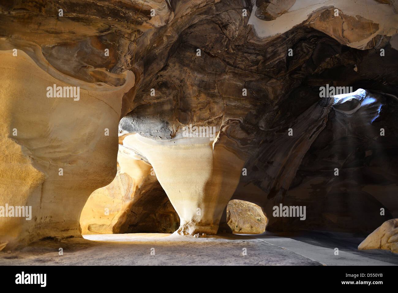 Bell cave at Tel-Maresha - Beit Guvrin National Park. Stock Photo