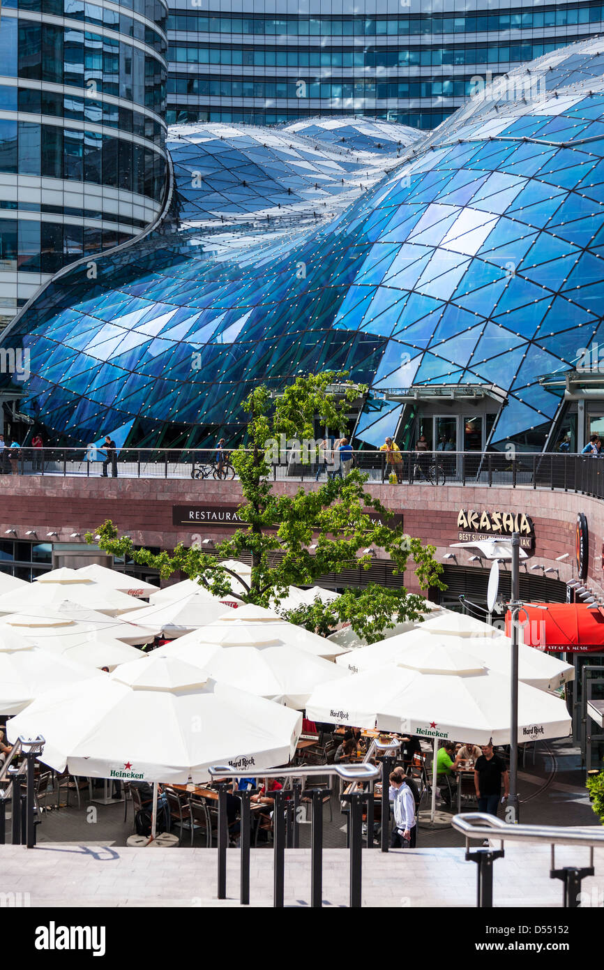 The Hard Rock Cafe outside the Złote Tarasy (Golden Terraces) shopping mall  in central Warsaw, Poland Stock Photo - Alamy