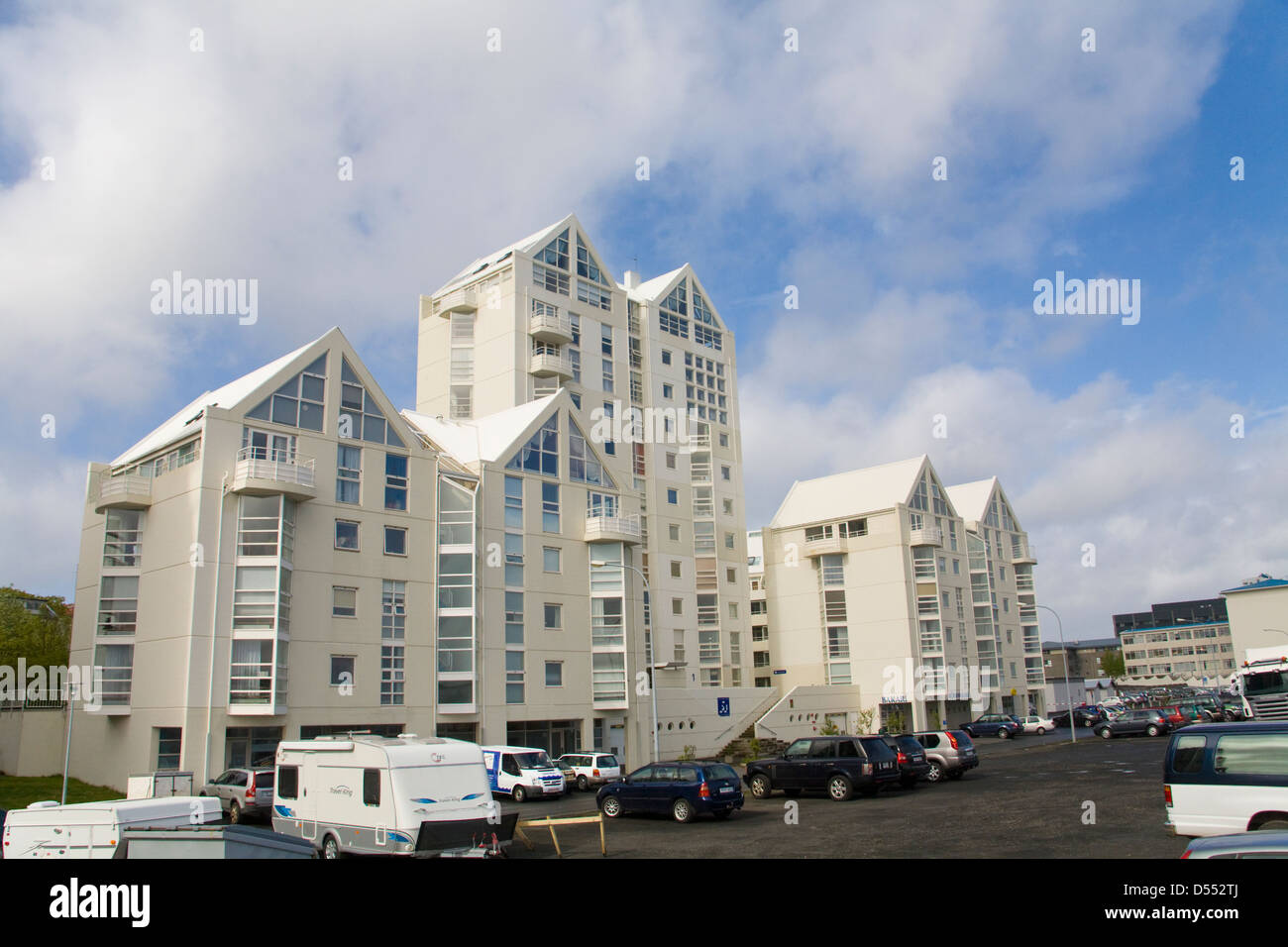 Iceland Reykjavik House building High rise block Multi-storey building Stock Photo