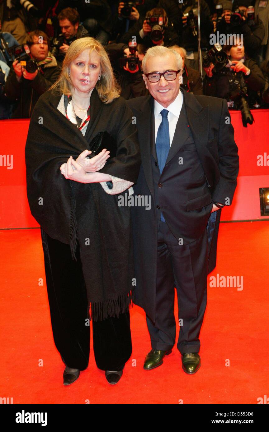 Martin Scorsese and his wife Helen Morris at the premiere of 'Shutter Island' during the Berlinale 2010 on the 13th of February in 2010. Stock Photo