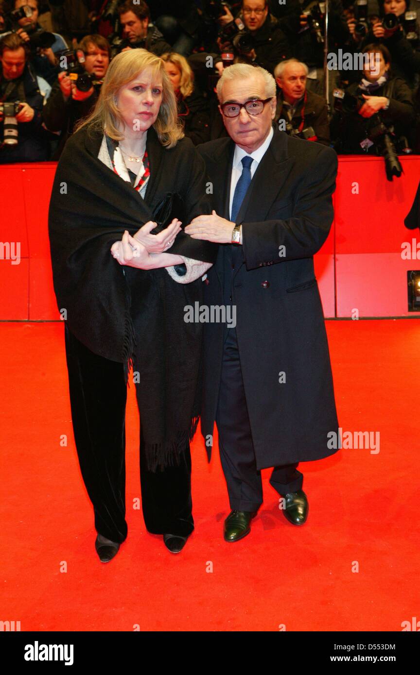 Martin Scorsese and his wife Helen Morris at the premiere of 'Shutter Island' during the Berlinale 2010 on the 13th of February in 2010. Stock Photo
