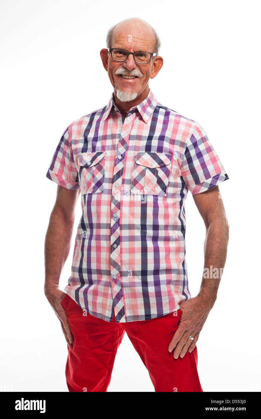 Casual dressed senior man hi-res stock photography and images - Alamy