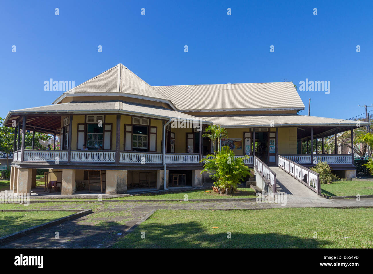 Dominica Roseau library Stock Photo