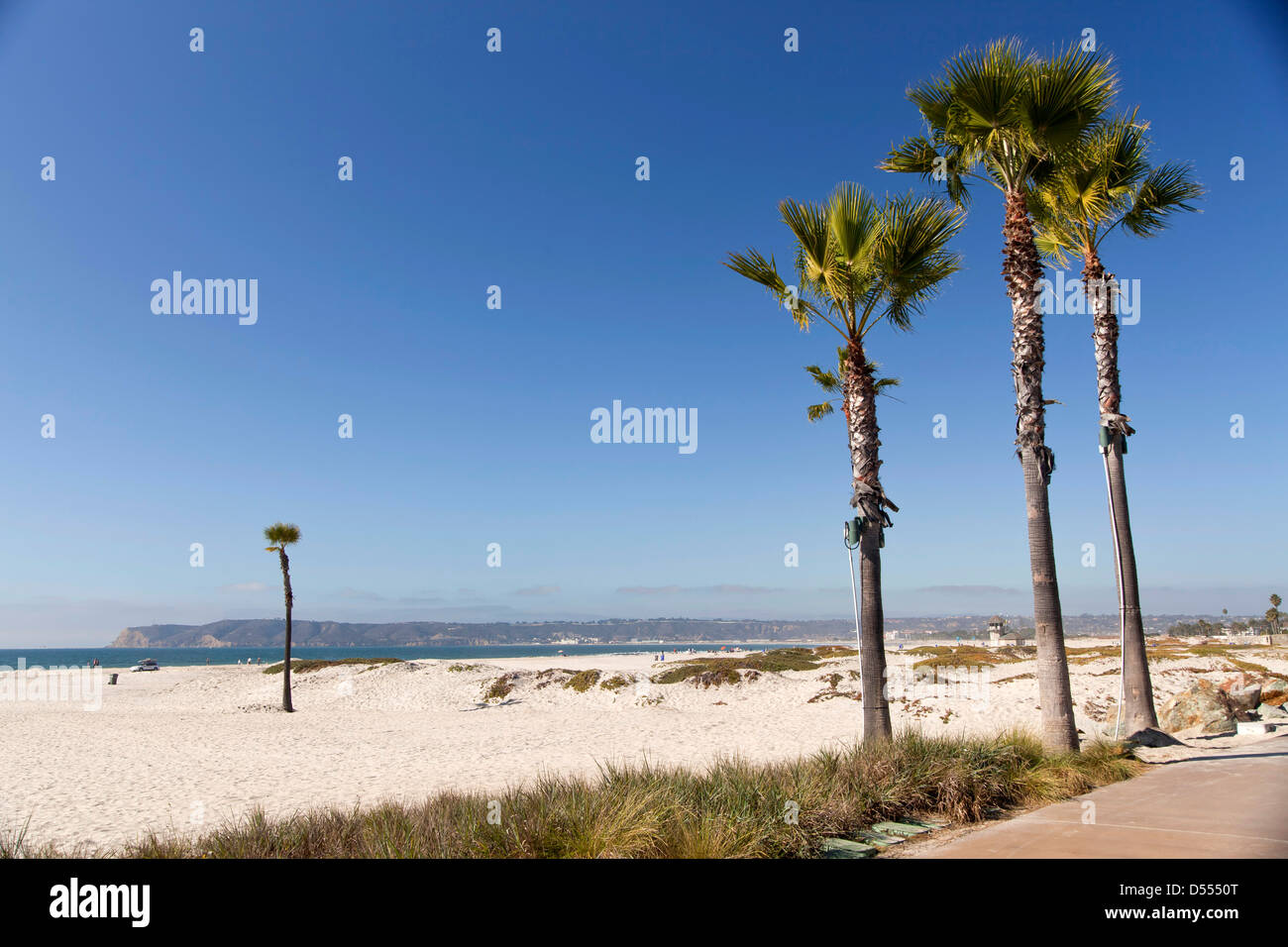 Coronado Beach, Coronado Island, San Diego, California, United States of America, USA Stock Photo