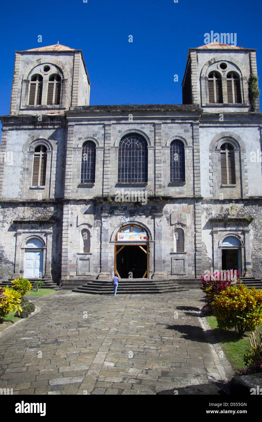 Martinique St.Pierre, church Stock Photo