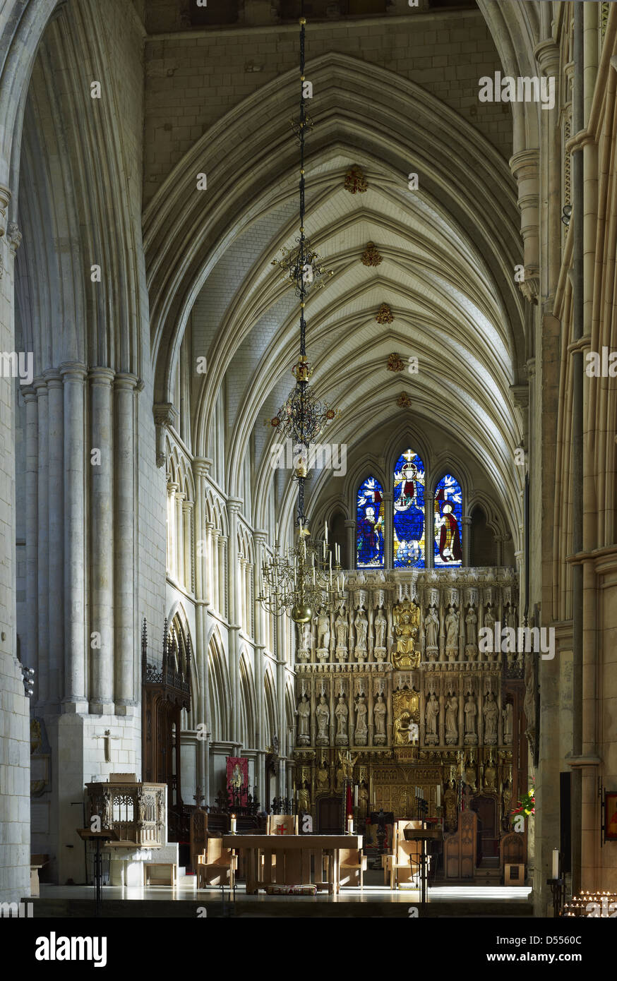 Southwark Cathedral chancel and choir to east Stock Photo