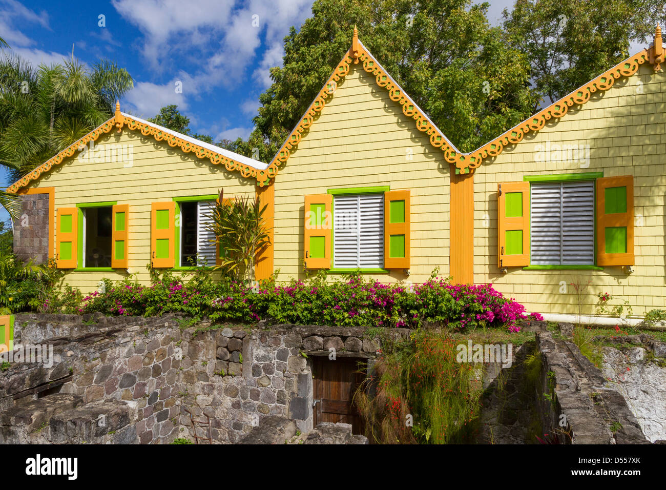 St.Kitts, Romney estate Stock Photo Alamy