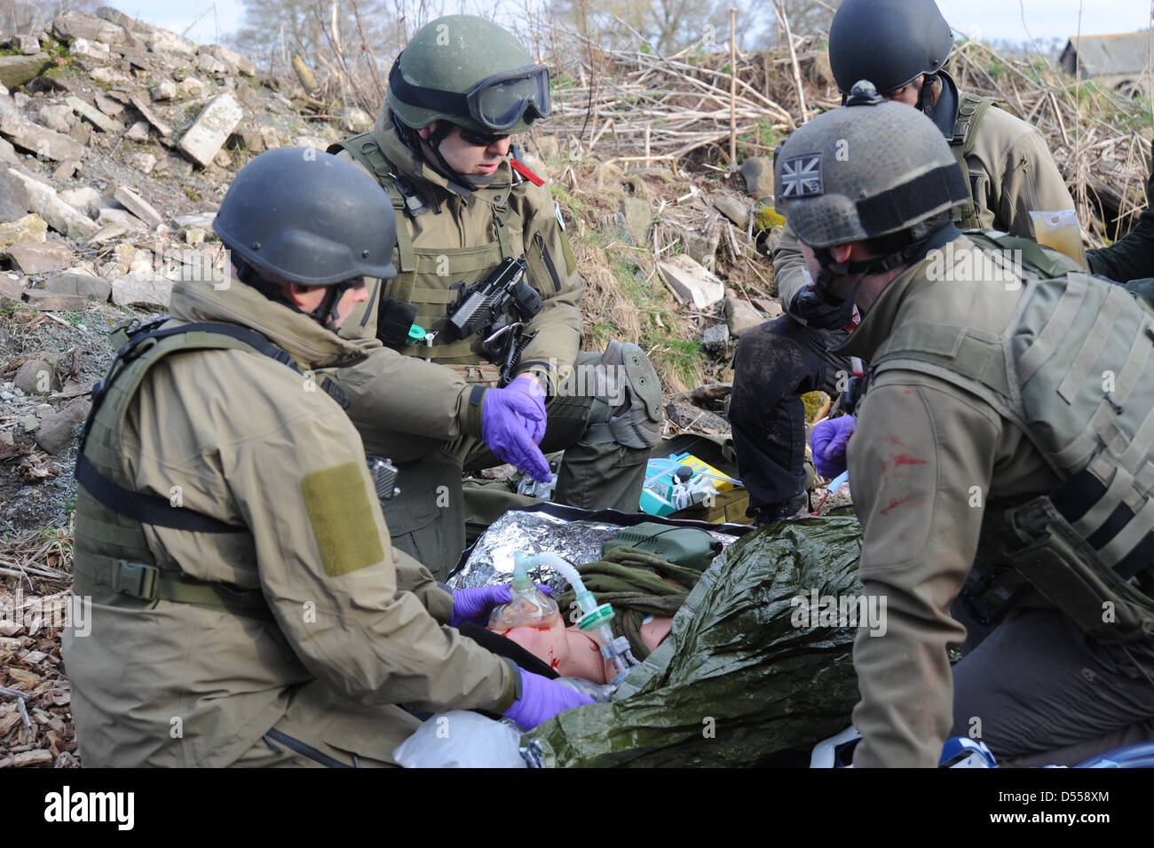 British Special forces Medics training in Wales Stock Photo Alamy