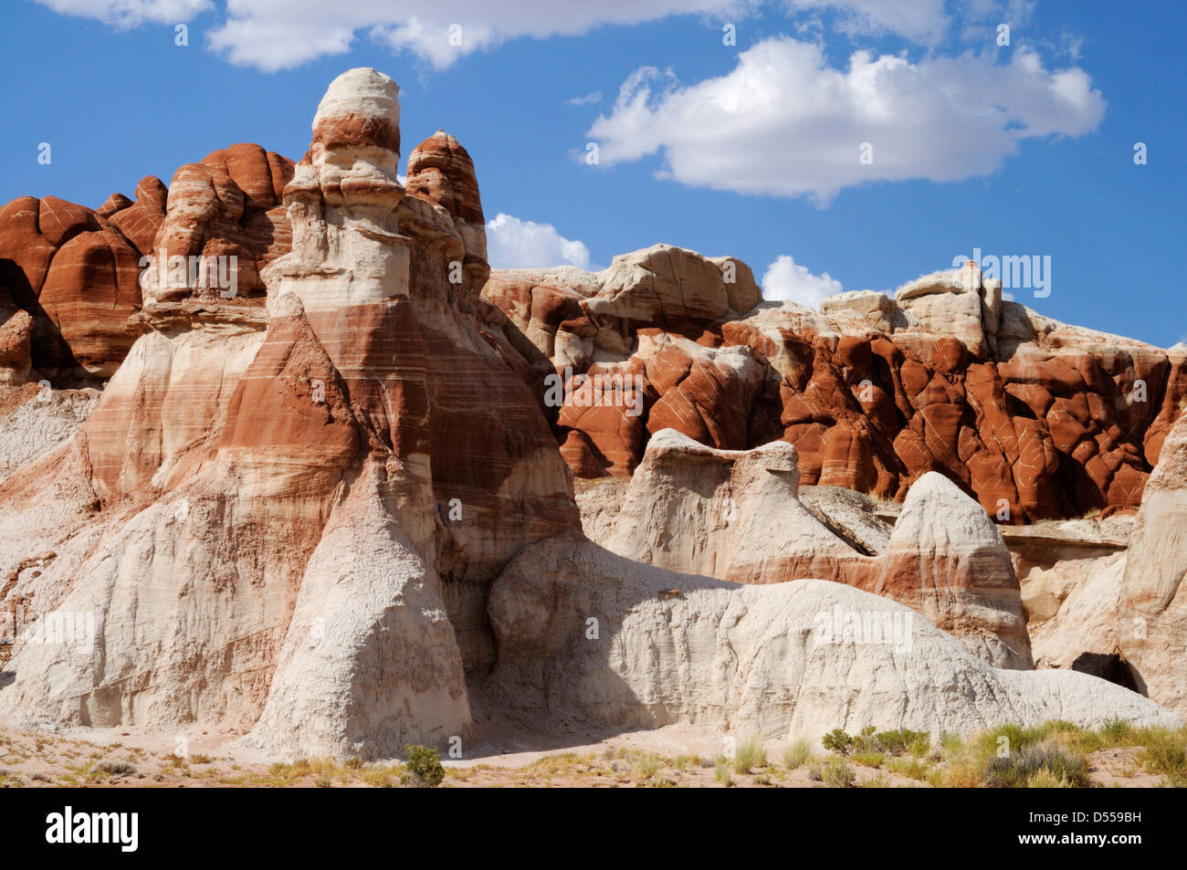 the breathtaking scenery of „Blue Canyon“ with it’s odd-shaped, colourful hoodoos, rock spires and sandstone formations, Arizona, USA Stock Photo