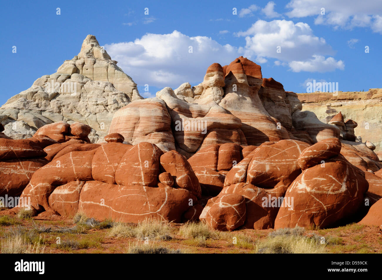 the breathtaking scenery of „Blue Canyon“ with it’s odd-shaped, colourful hoodoos, rock spires and sandstone formations, Arizona, USA Stock Photo