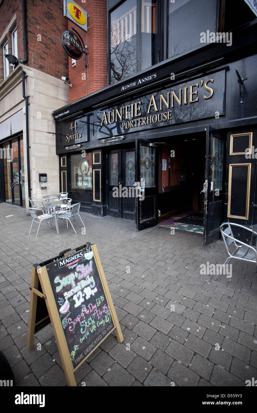 Auntie Annies, Bar, Belfast, Northern Ireland, Pub, Entertainment, Night Life Stock Photo