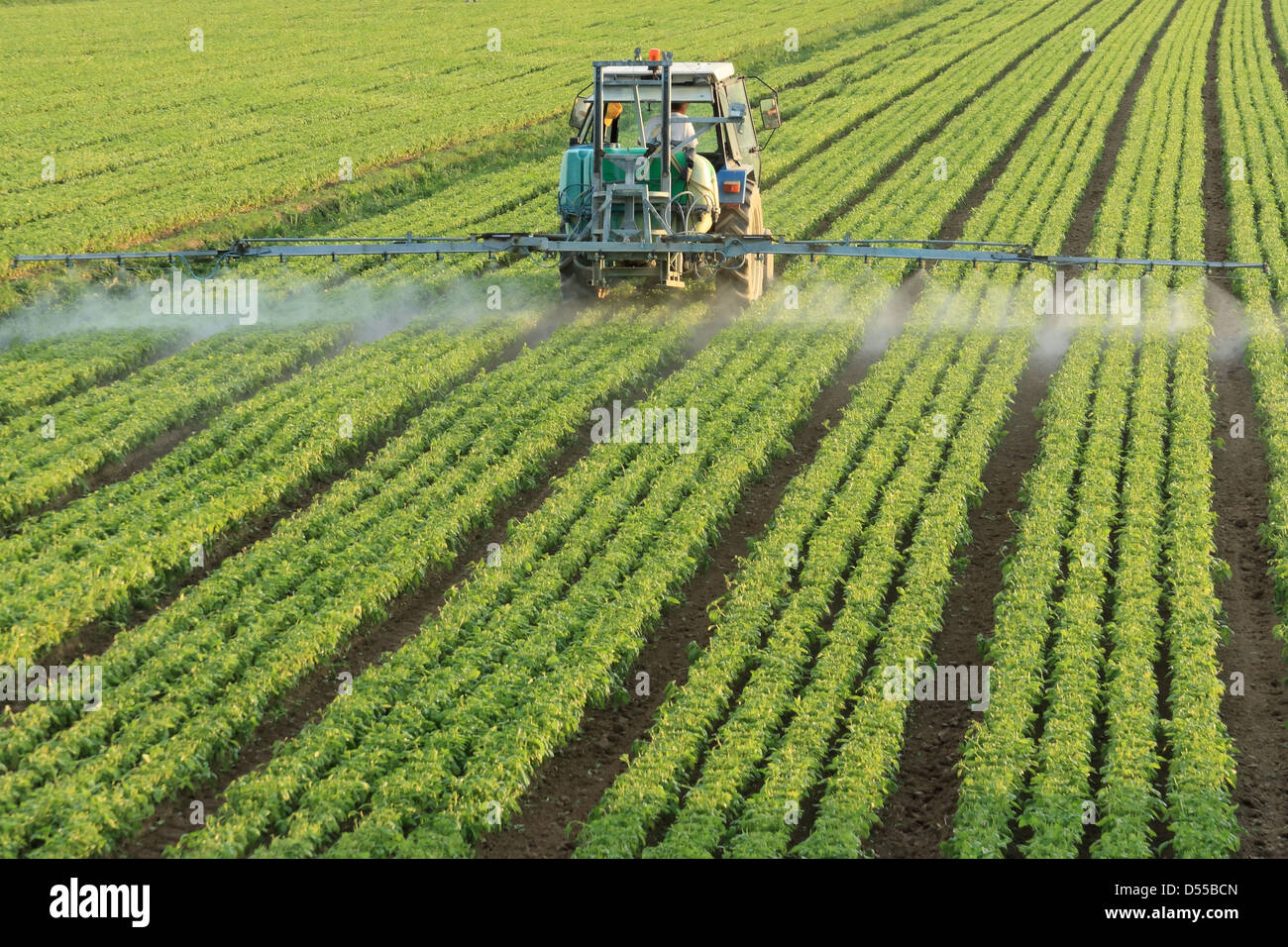 Farming tractor Stock Photo