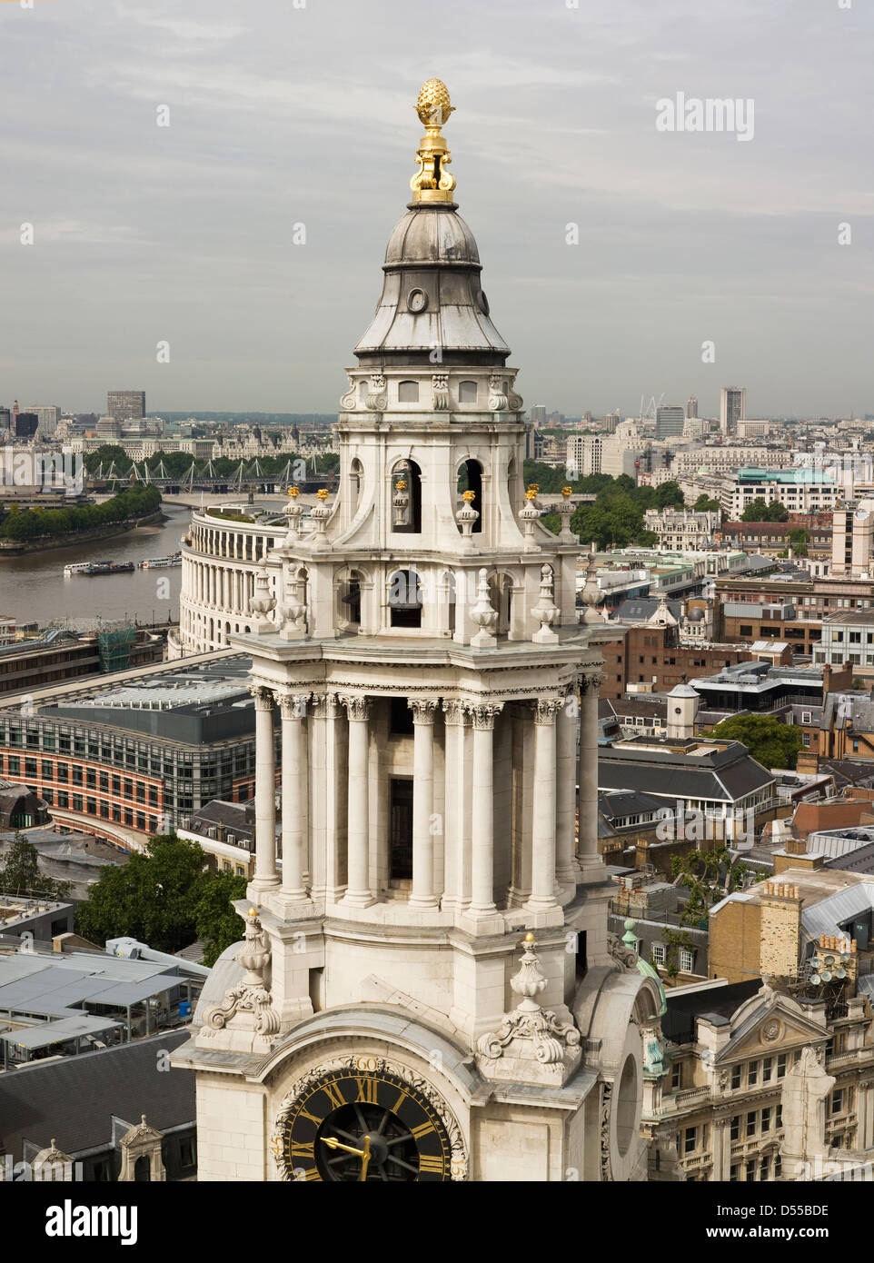 Saint Paul's Cathedral, London south west tower Stock Photo
