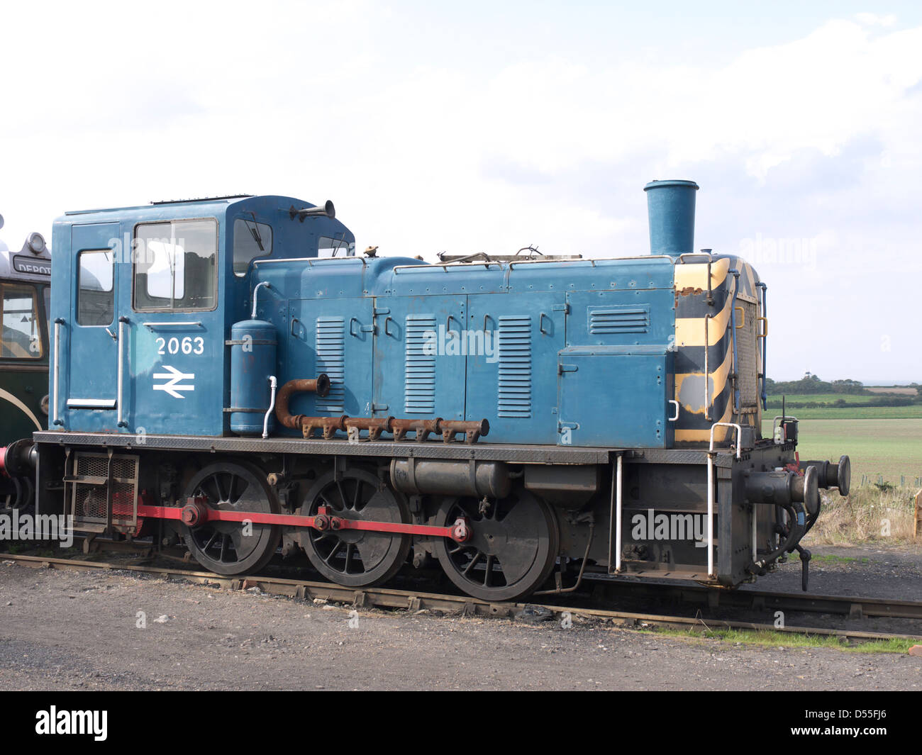 Vintage diesel locomotive 2063 at Weybourne on the North Norfolk railway Stock Photo