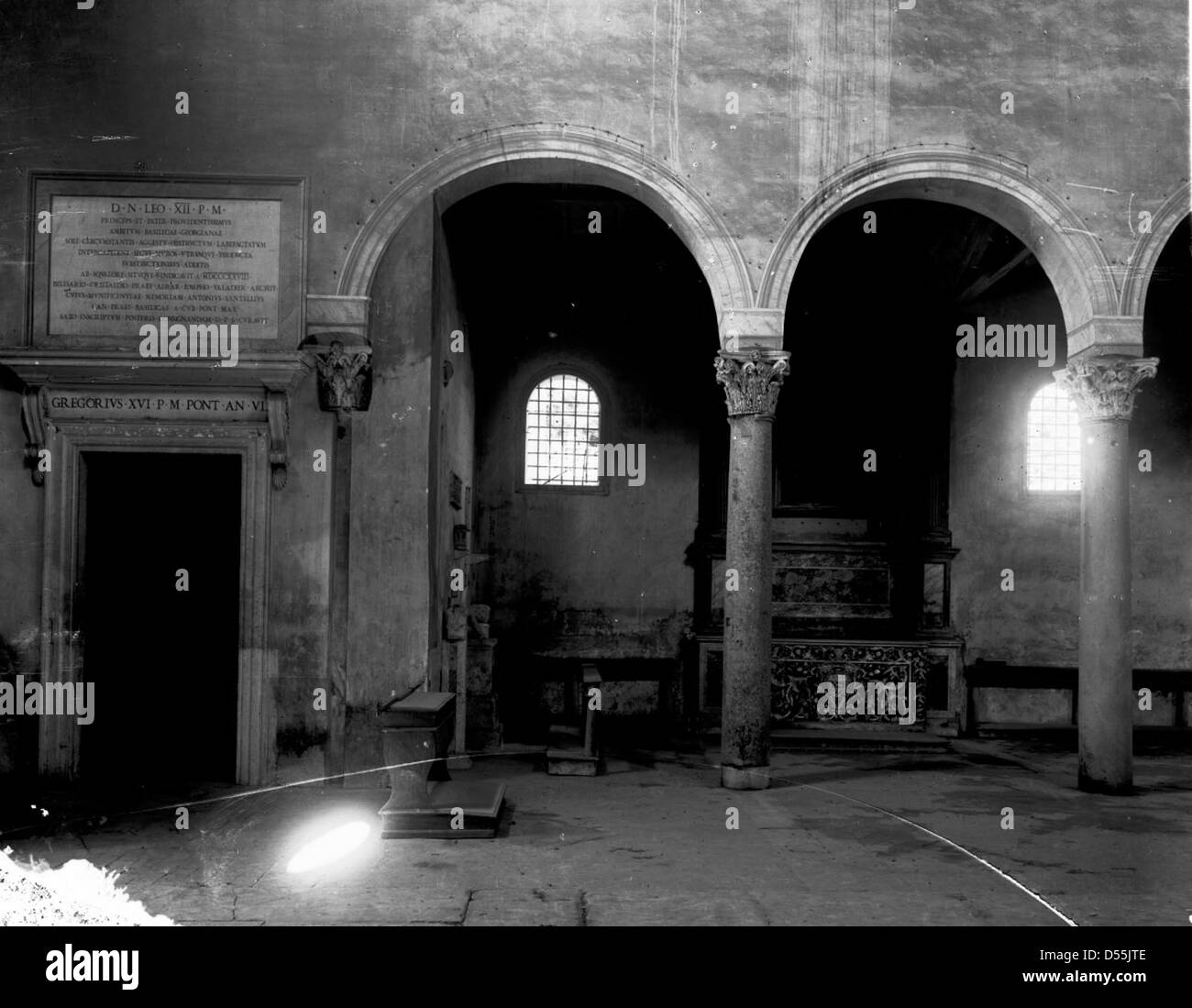 This photograph captures S. Giorgio in Velabro, a church in Rome, Italy ...