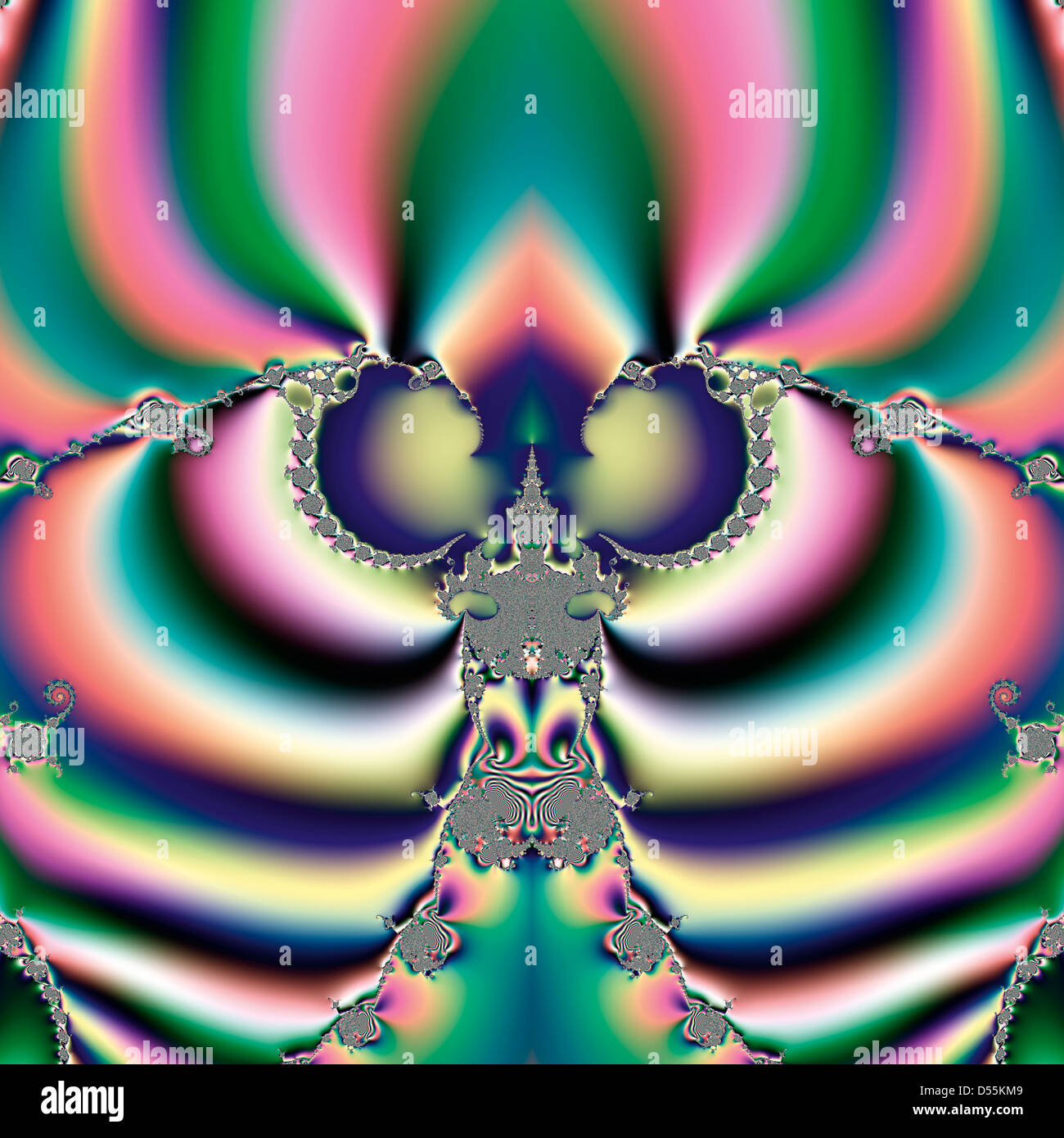 Bright and funky original fractal design, abstract psychedelic art, rainbow  butterfly Stock Photo - Alamy, image size:1300x1390