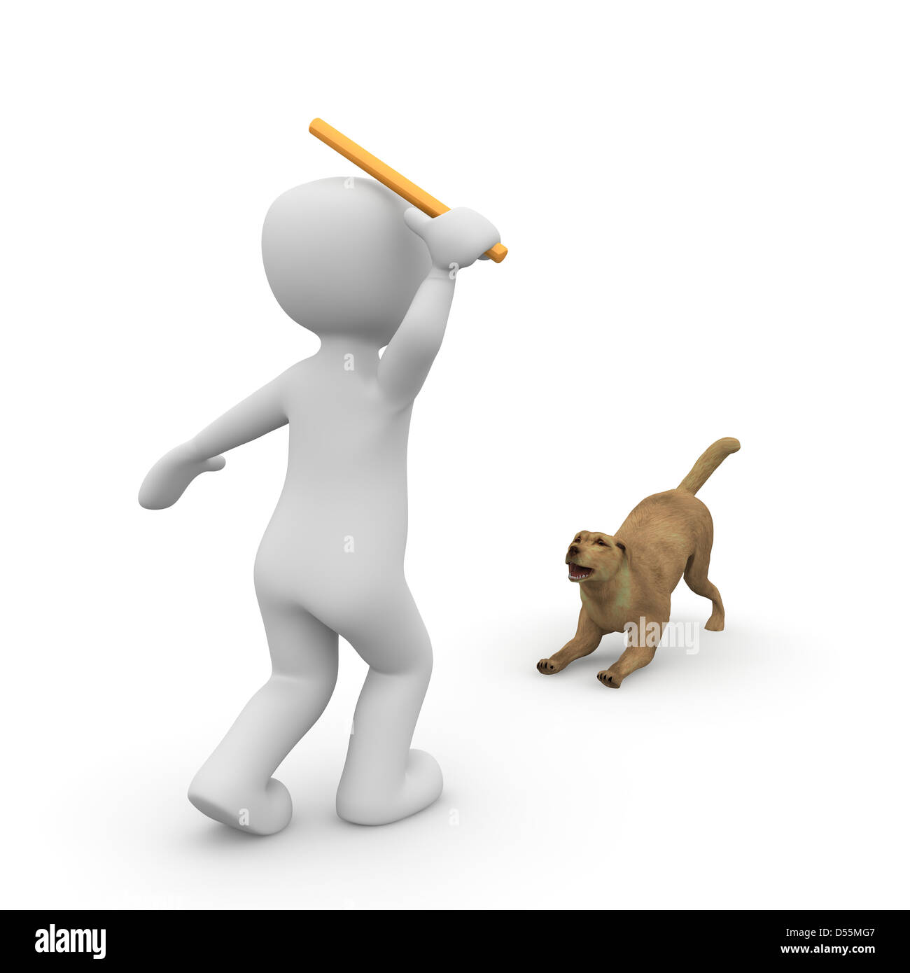 Dogs are very obedient, trusting, loving and always have to go hungry after a walk Stock Photo
