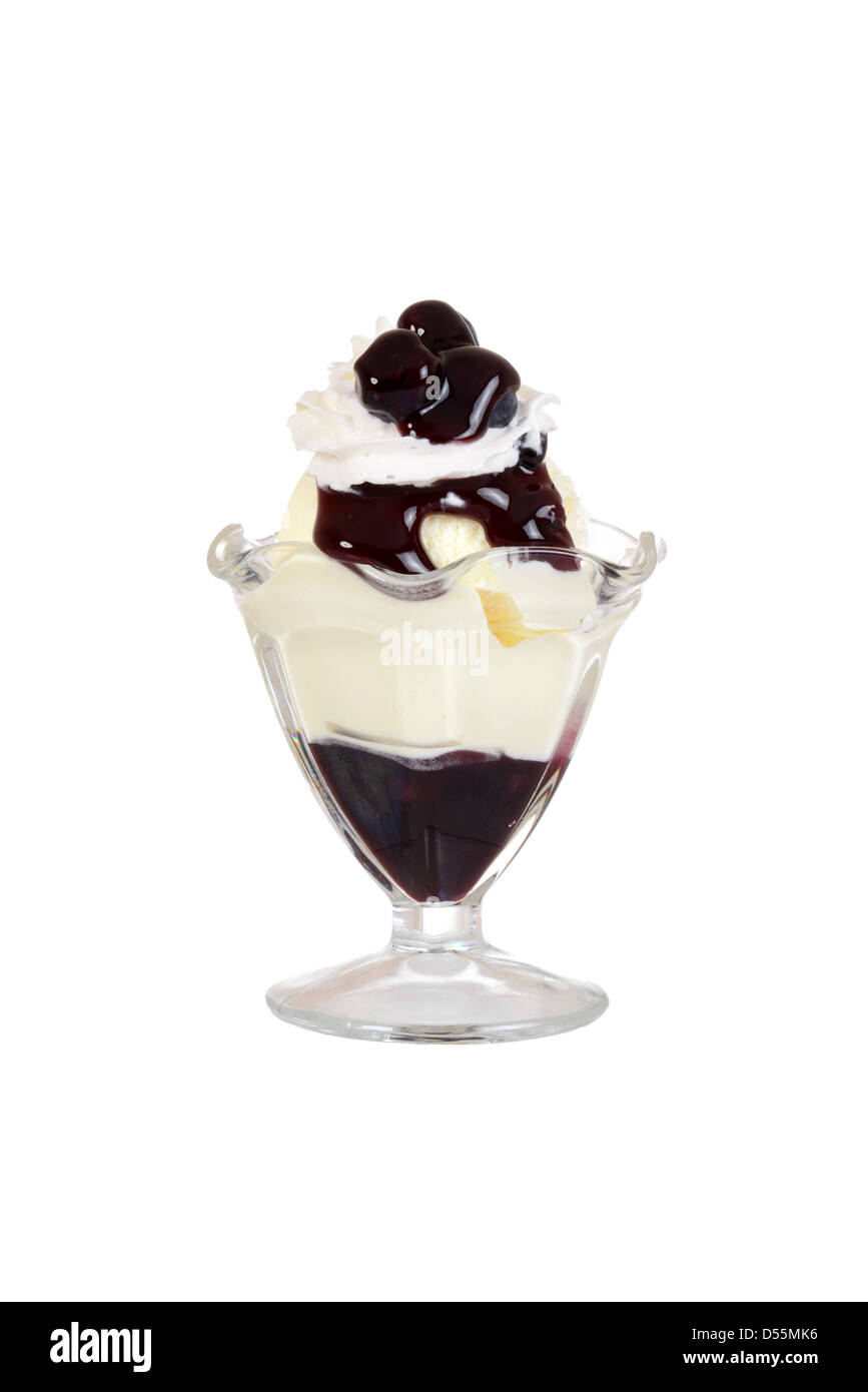 isolated blueberry sundae Stock Photo - Alamy