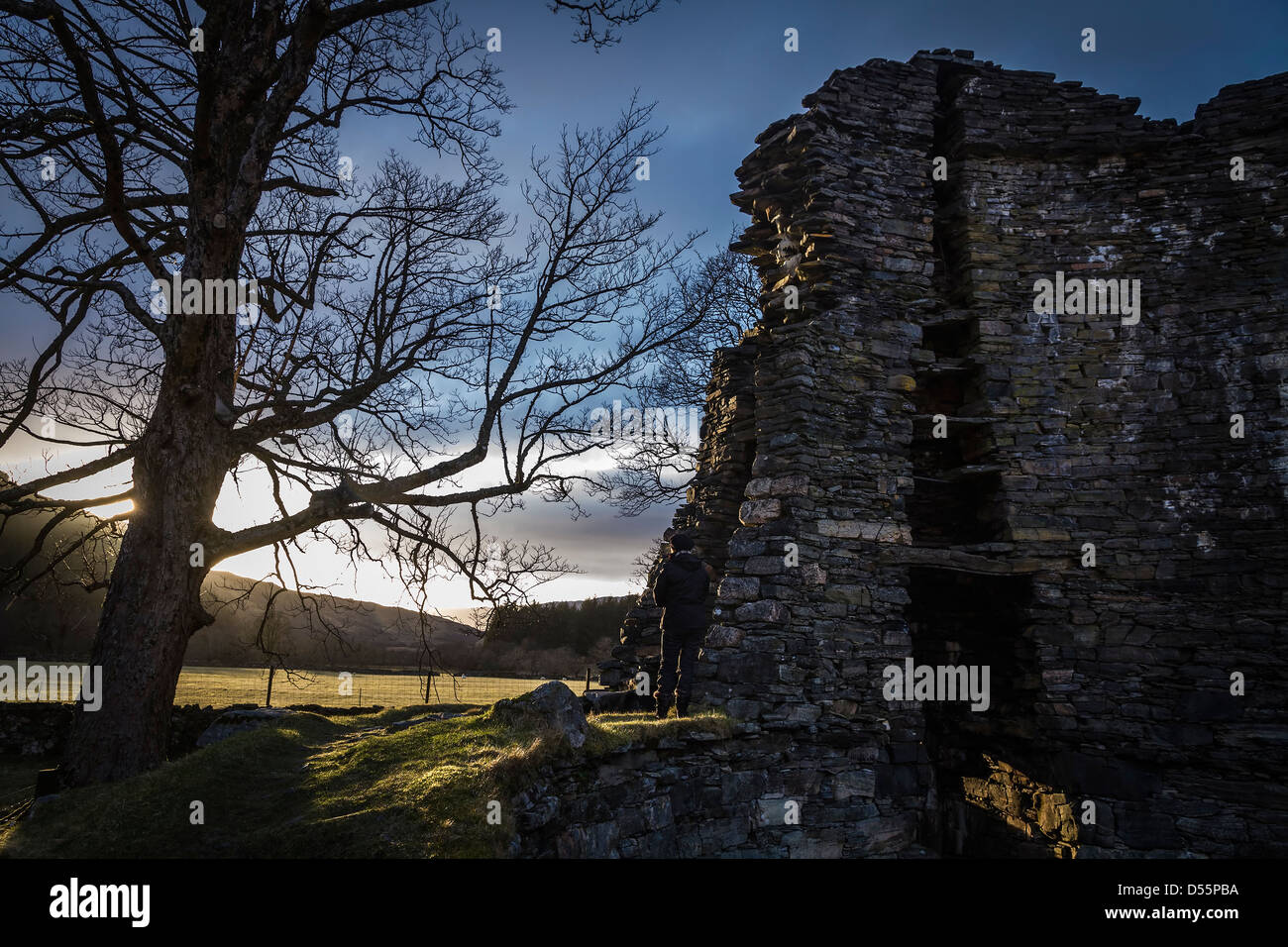 Dun Telve iron-age broch,near Glenelg, Western Highlands, Scotland Stock Photo