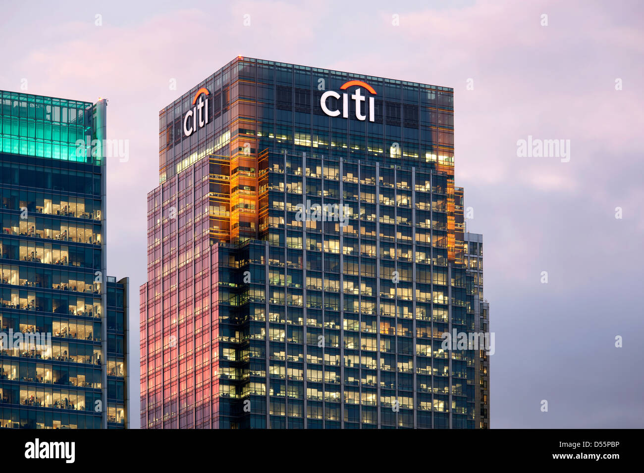 London, United Kingdom, Citigroup Centre In Canary Wharf Business Stock ...