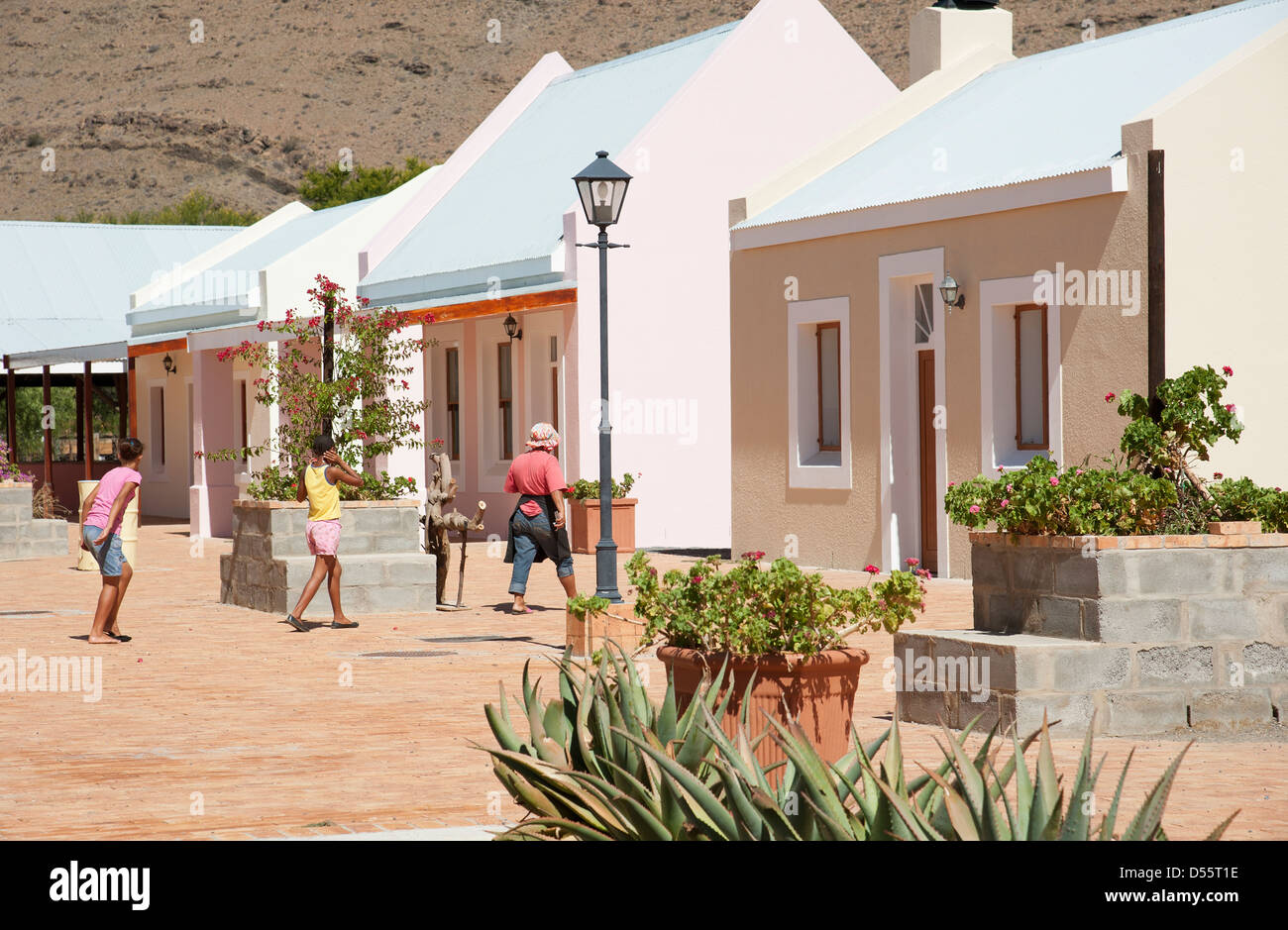 Housing in Laingsburg in the Karoo region of South Africa new build homes Stock Photo Alamy