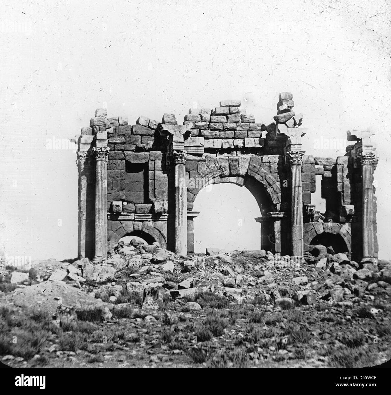 Roman arch, Tebessa, Algeria. Stock Photo