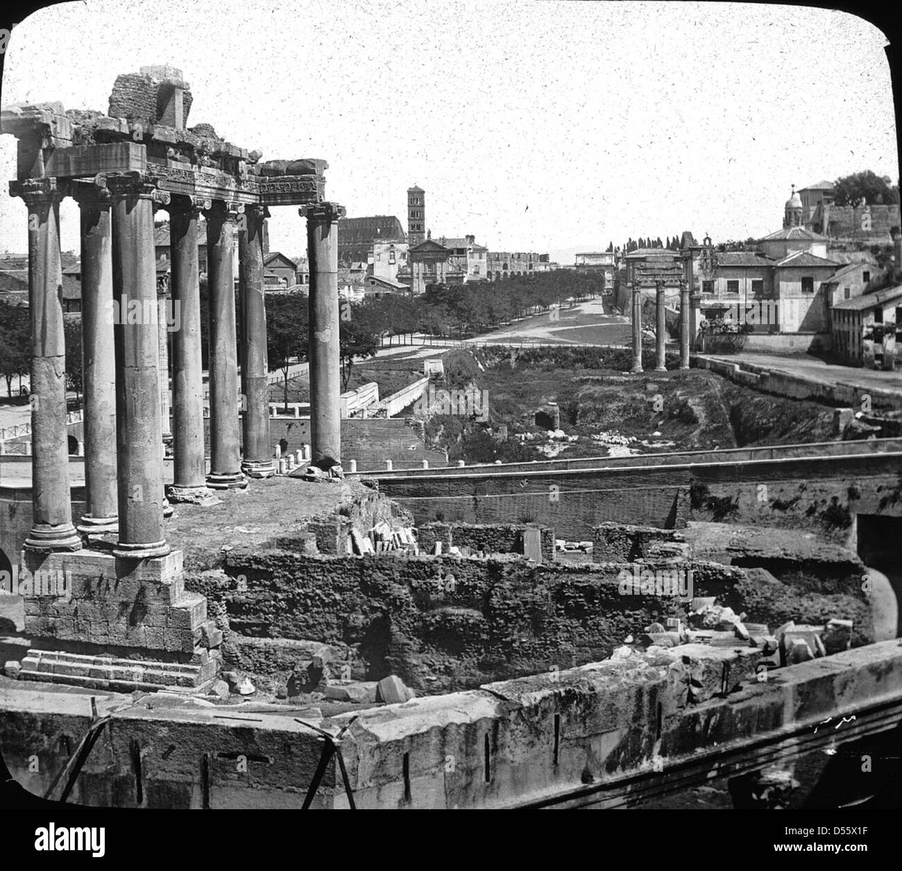 Temple of Saturn, Rome, Italy Stock Photo - Alamy