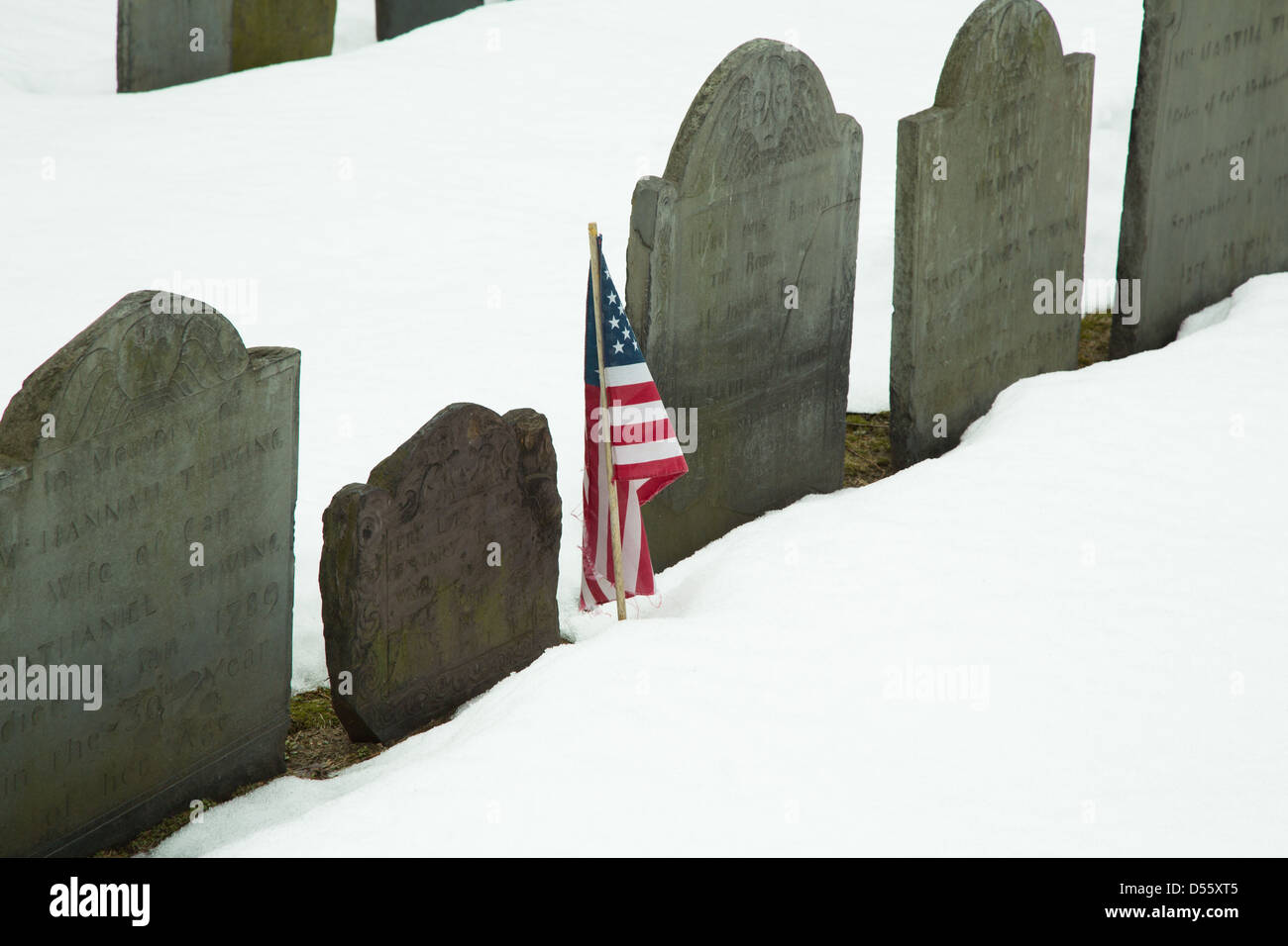 Boston granary burying ground hi-res stock photography and images - Alamy