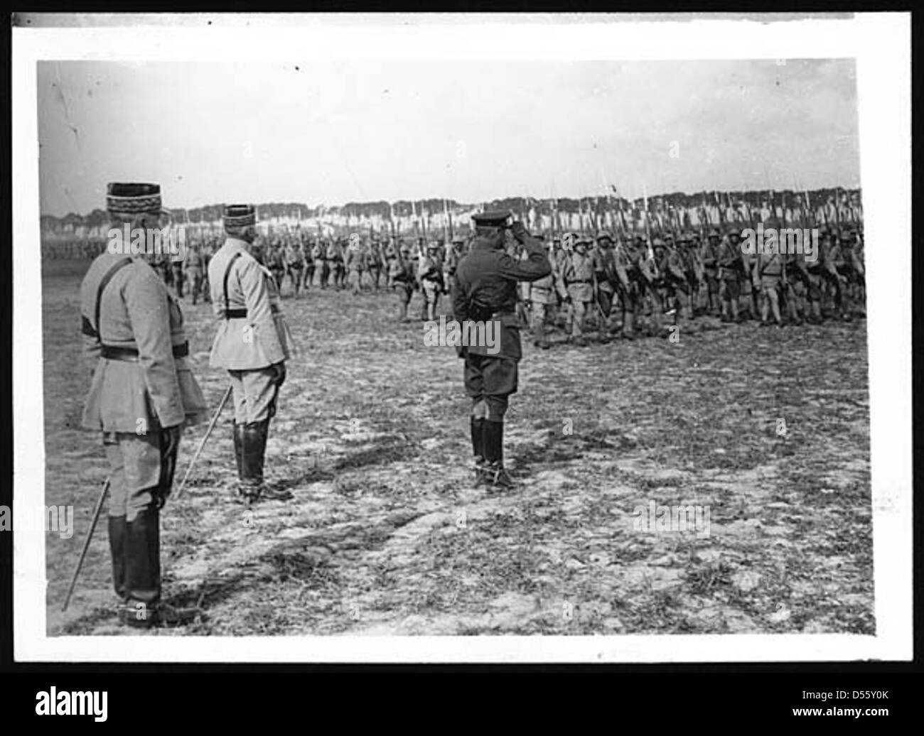 War Procession A procession of troops marches in front of Field Marshal Douglas Haig ...