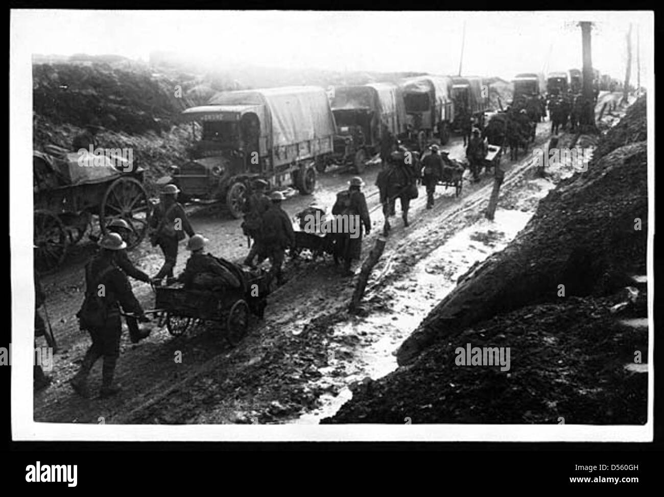Returning to the trenches Black and White Stock Photos & Images - Alamy