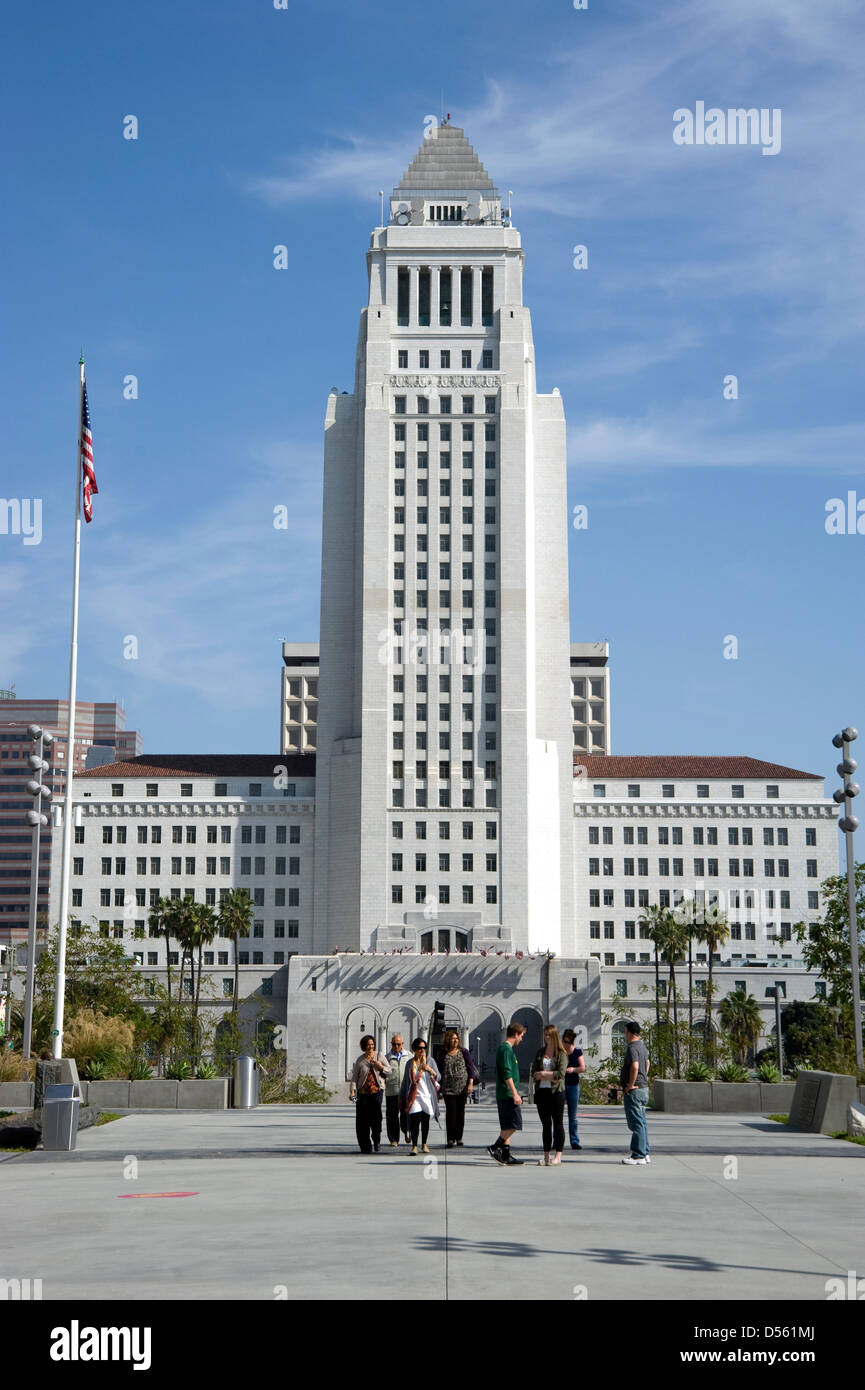 City Hall building in downtown Los Angeles, California Stock Photo Alamy