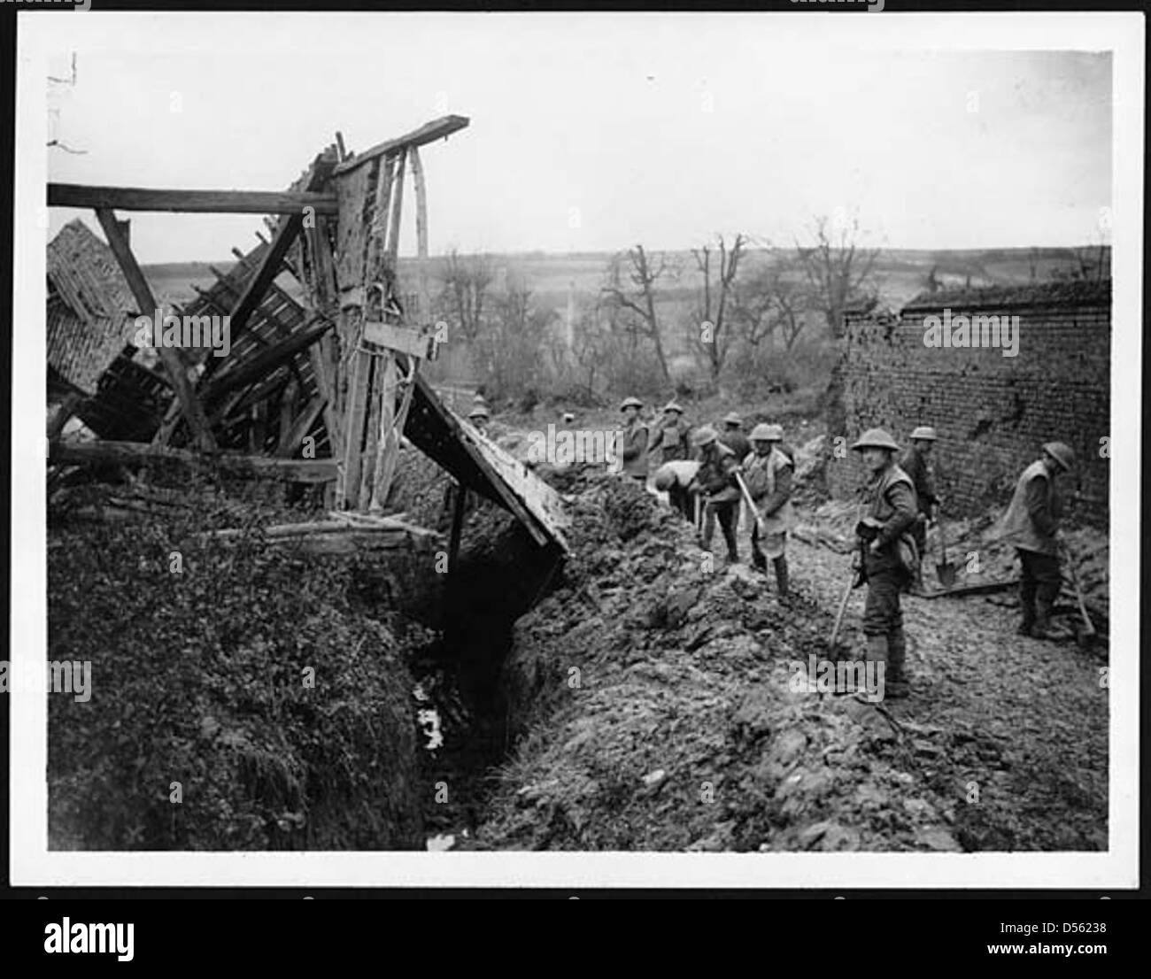 Trench house Black and White Stock Photos & Images - Alamy