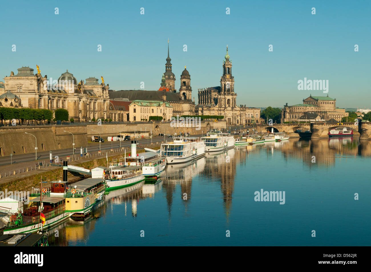 Dresden and the Elbe River, Dresden, Saxony, Germany Stock Photo Alamy