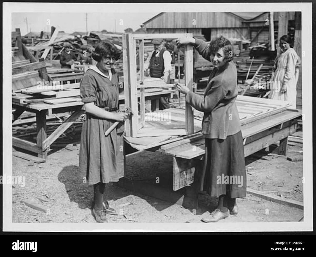 Military housing during world war 1 Black and White Stock Photos ...