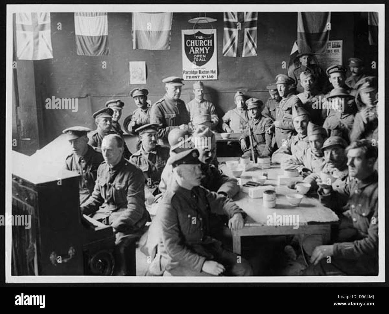 world-war-one-ww1-first-british-army-france-black-and-white-stock