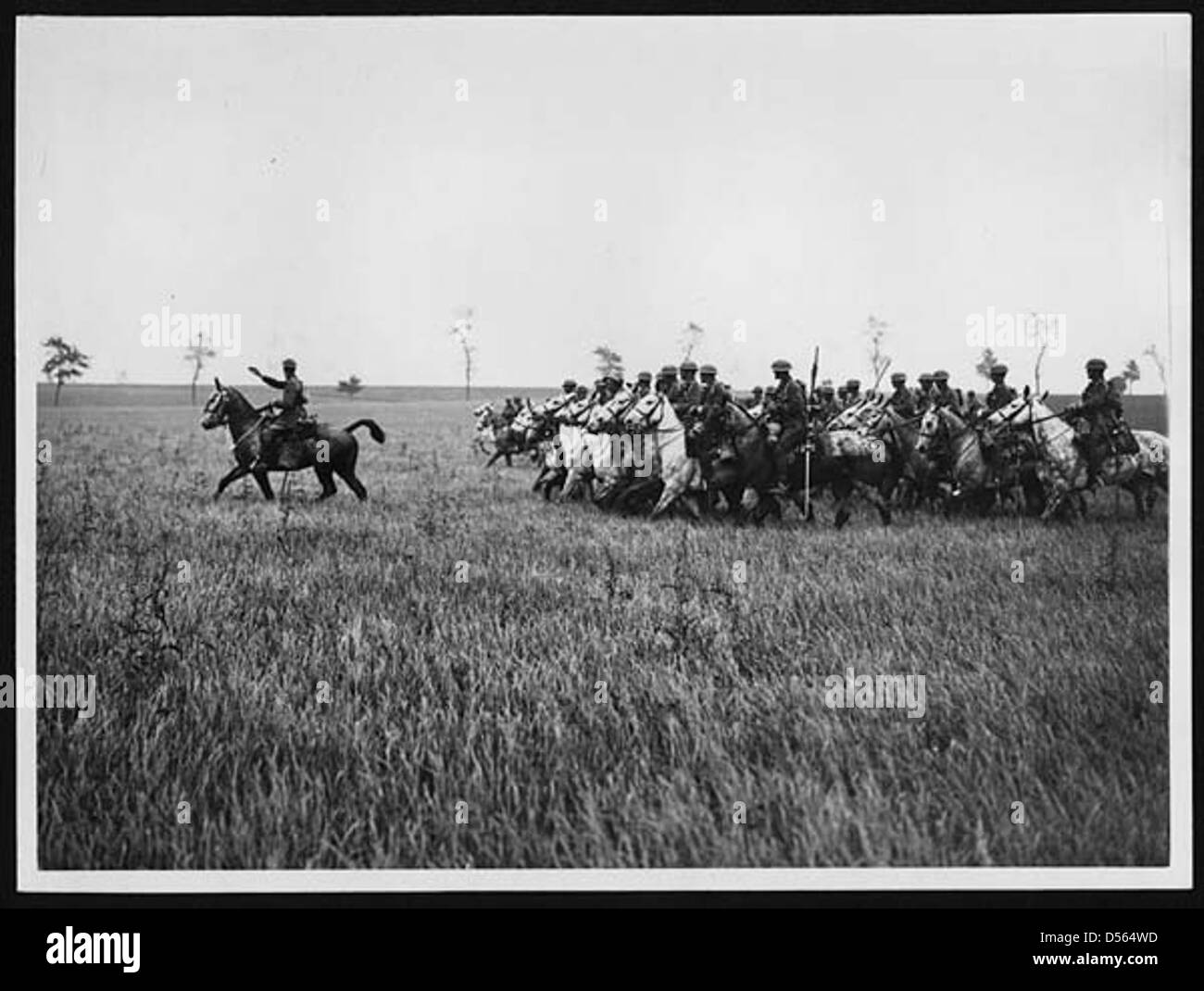Royal Scots Greys in France Stock Photo