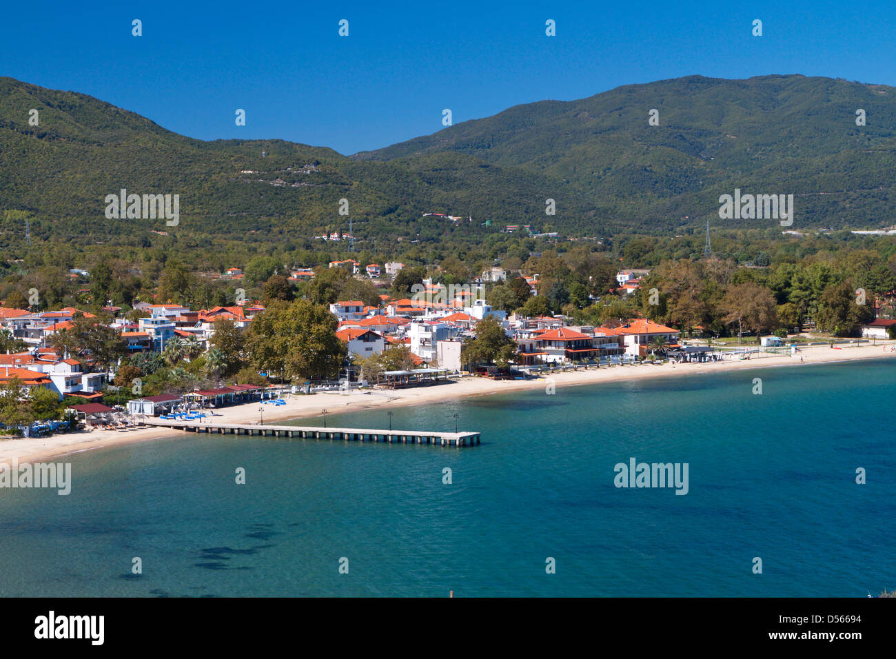 Olympiada resort at Chalkidiki in Greece Stock Photo