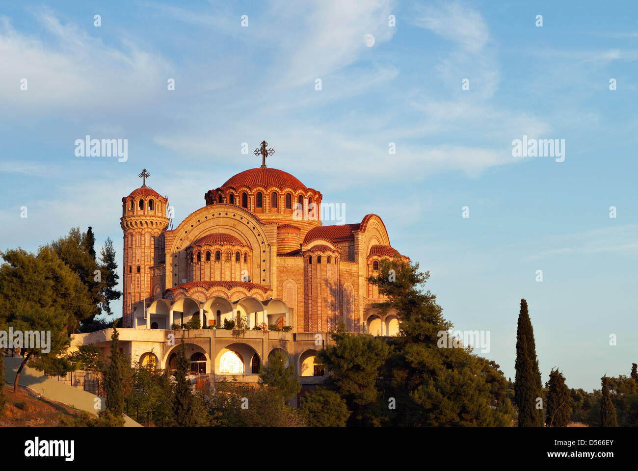 Orthodox church of Saint Pavlo at Thessaloniki city in Greece Stock Photo