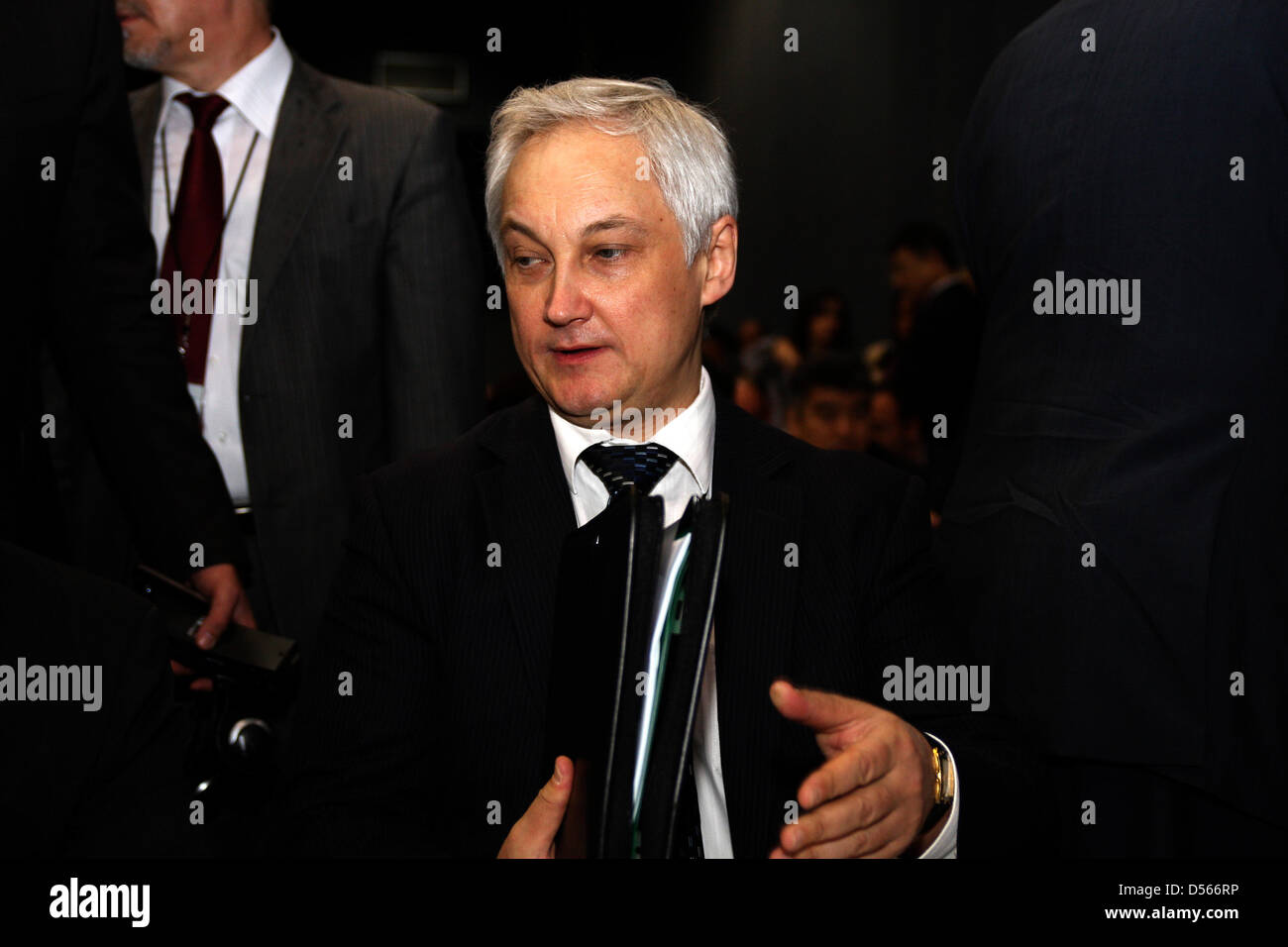 Durban, South Africa. 26th March 2013. Russia's  minister of economic development Andrey Belousov attending the Brics Business forum at the Fufth Brics Summit in Durban. Brics is the group of developing nations, comprising Brazil, Russia, India, China, and South Africa. Picture: Giordano Stolley/Alamy Live News Stock Photo